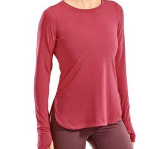 CRZ YOGA Women's Sports Shirt Workout Long Sleeve